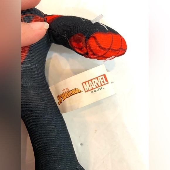 Marvel Black Spiderman 8" plush Good Stuff Miles Morales black & red - Picture 2 of 3